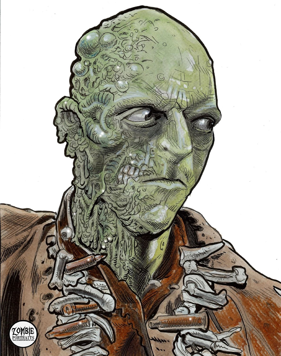 Zombie Art : Pluto Mutant Zombie (Michael Berryman)
